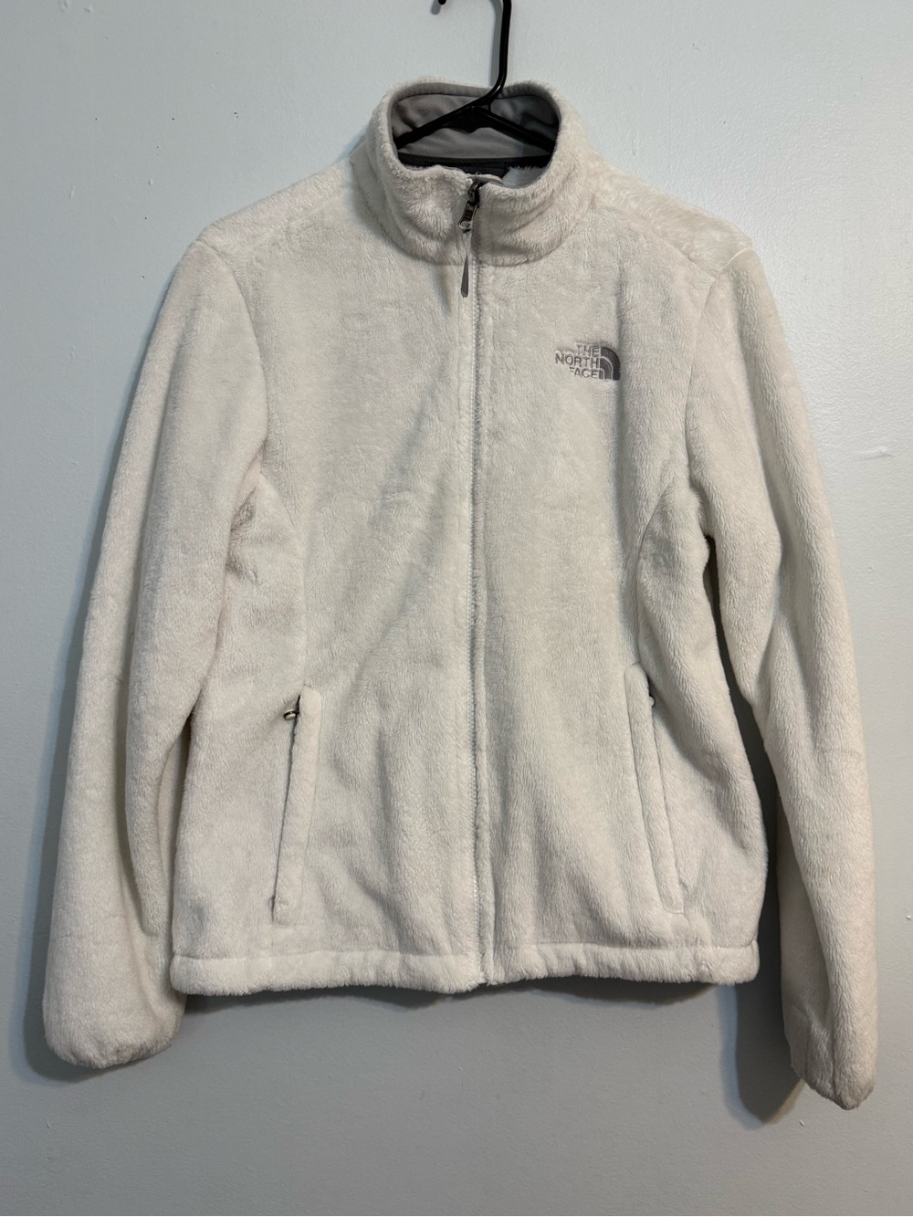 The North Face White Sherpa Fleece Jacket - Plush Zip Front